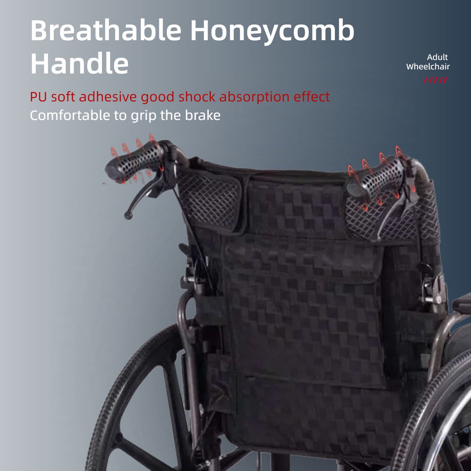 Heavy-Duty Manual Wheelchair For Adults With Double X Force Support