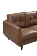 Divani Casa Lyman - Modern Brown Sofa