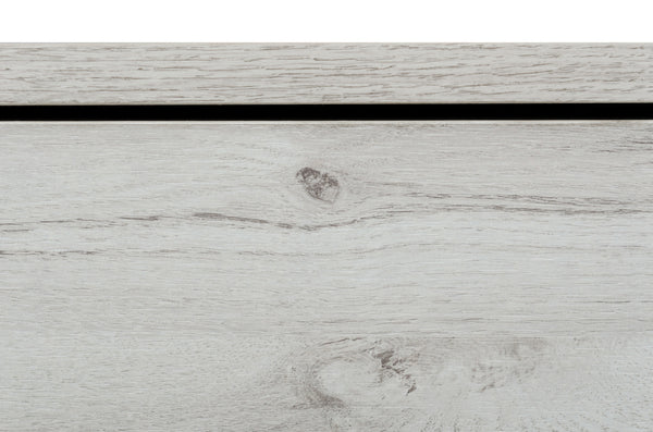 Nova Domus Asus - Italian Modern White Washed Oak Nightstand