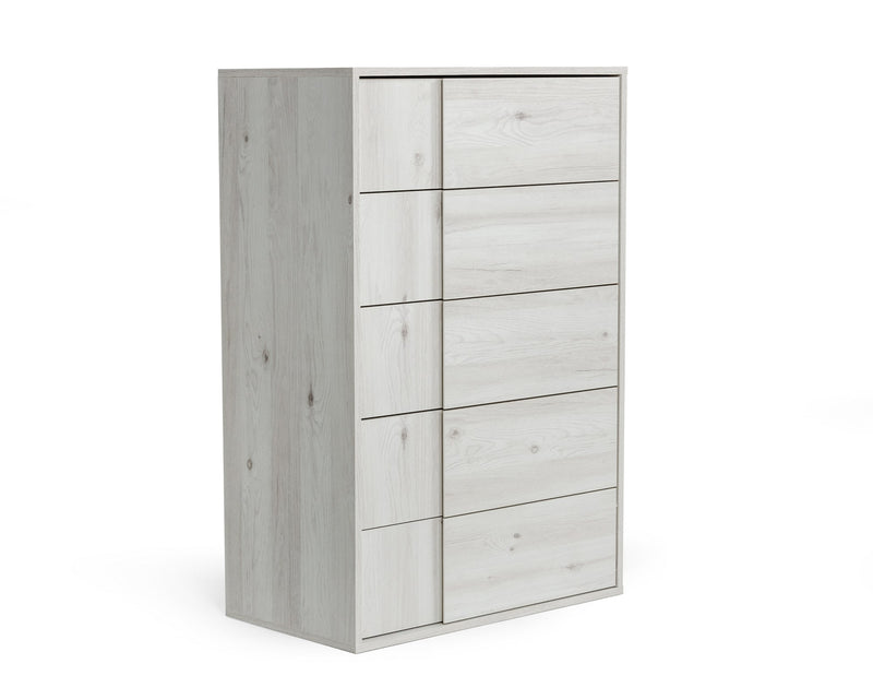 Nova Domus Asus - Italian Modern White Washed Oak Chest