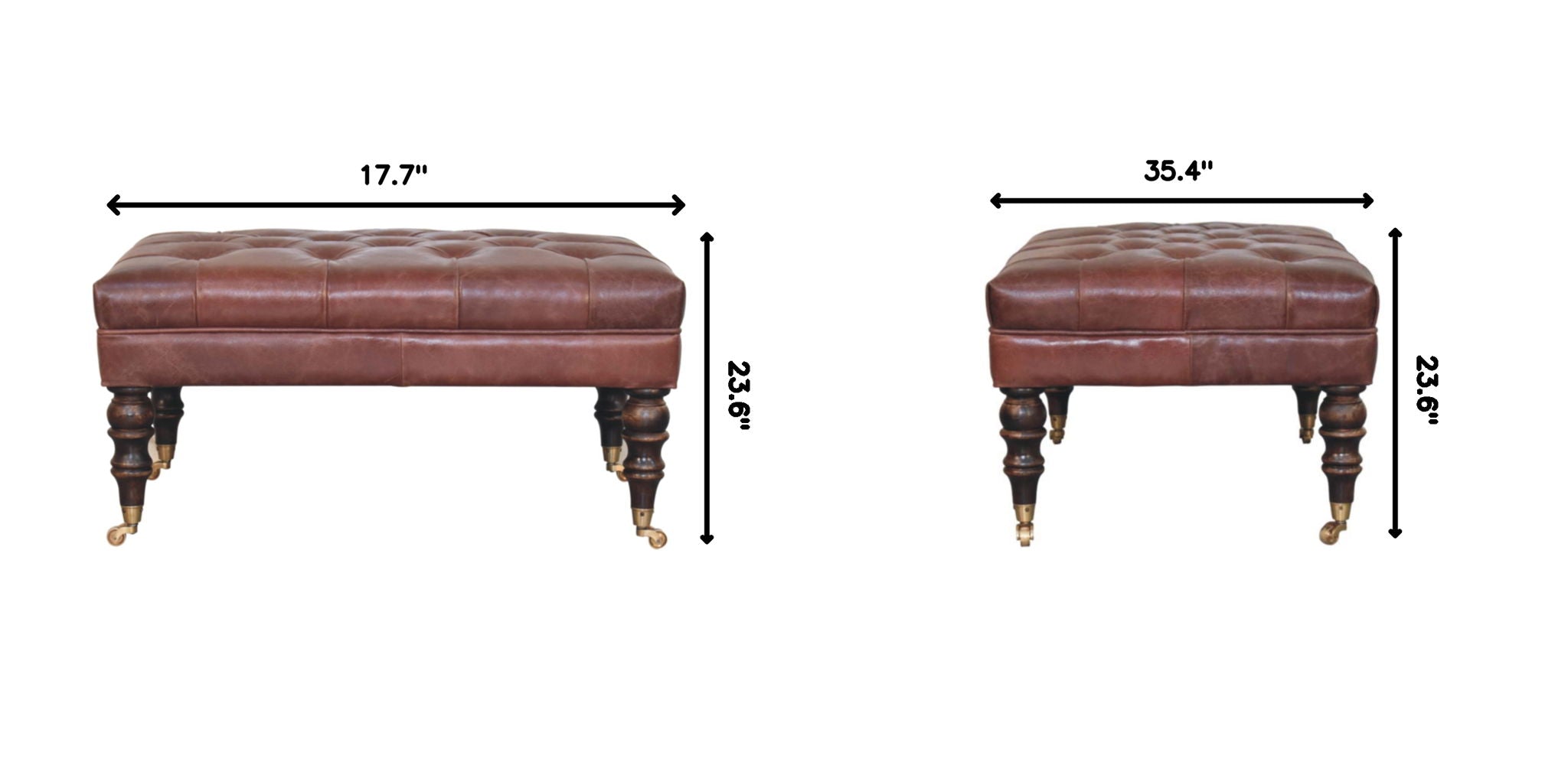 Buffalo - Ottoman With Castor Legs