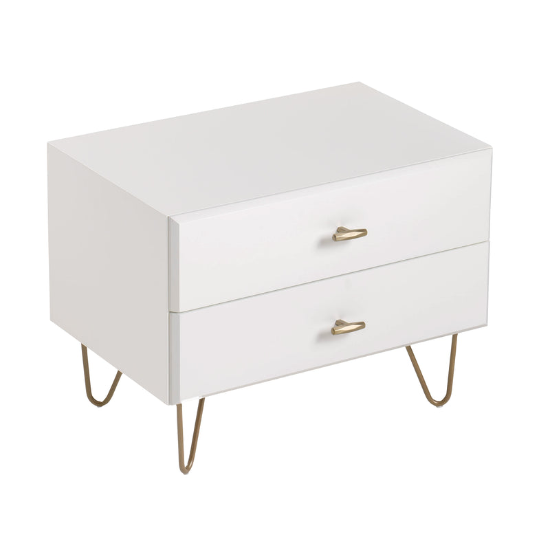 Modrest Bryan - Modern White Nightstand
