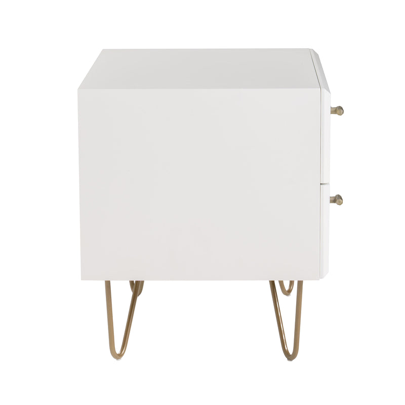 Modrest Bryan - Modern White Nightstand