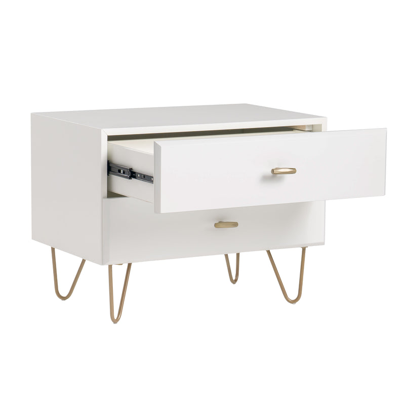 Modrest Bryan - Modern White Nightstand