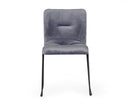 Modrest Yannis - Modern Grey Fabric Dining Chair (Set of 2)
