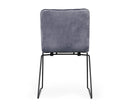 Modrest Yannis - Modern Grey Fabric Dining Chair (Set of 2)