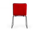 Modrest Yannis - Modern Red Fabric Dining Chair (Set of 2)