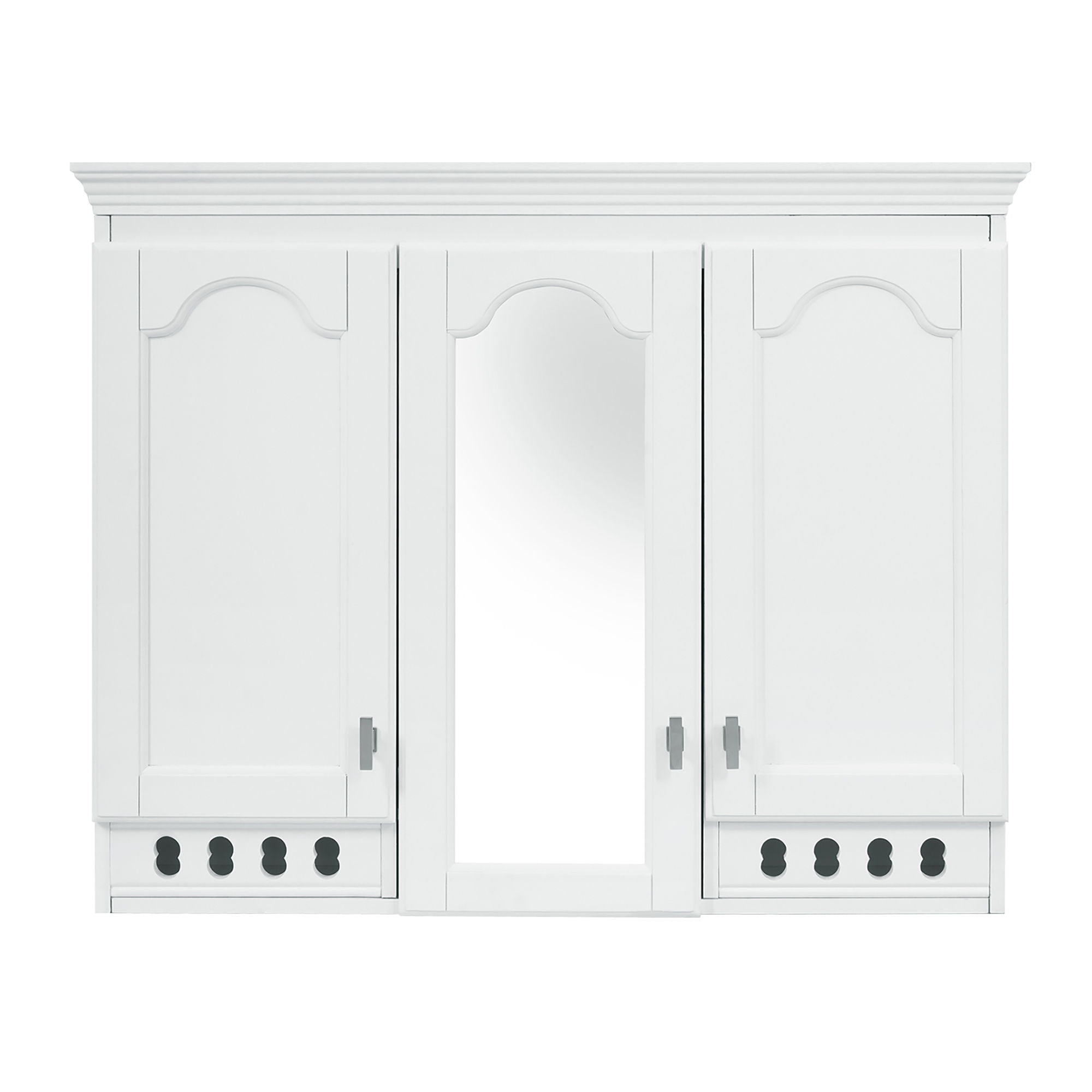 Wall Mount Mirror Cabinet With Adjustable Shelves, Soft Closing Hinges