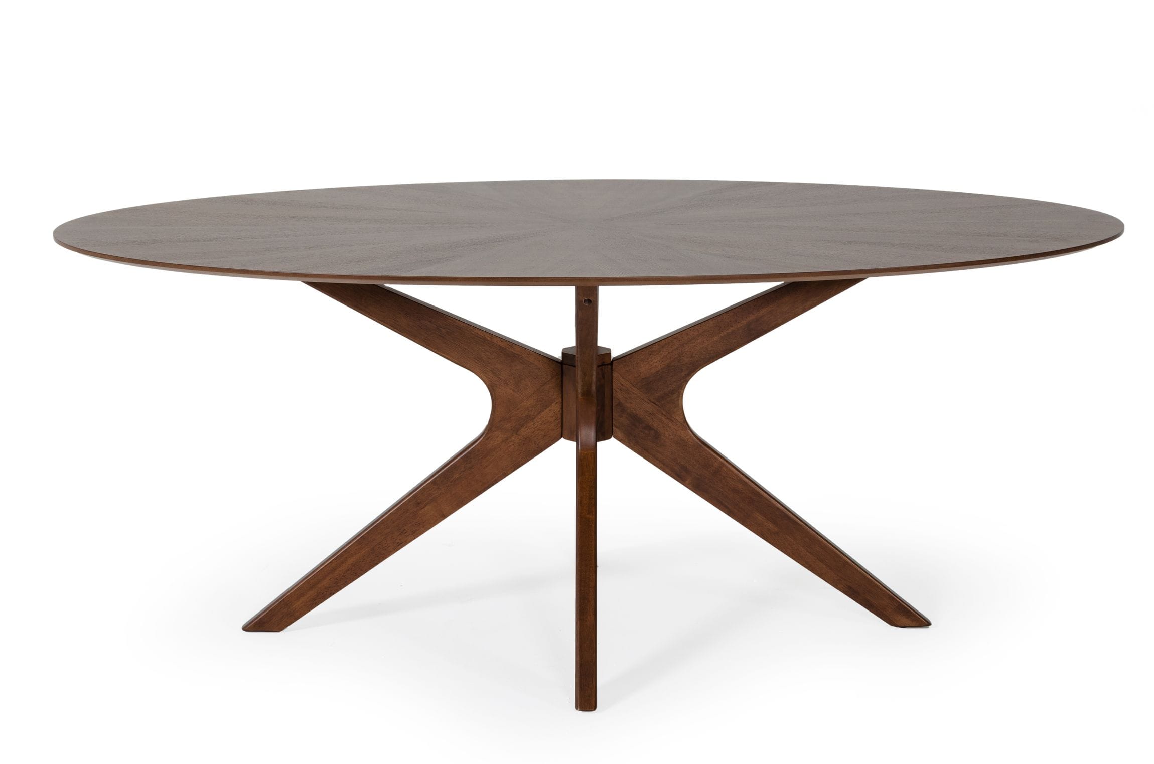 Modrest Prospect - Modern Oval Walnut Dining Table