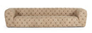 Lamod Italia Ellington- Italian Beige Nubuck Leather 4-Seater Sofa