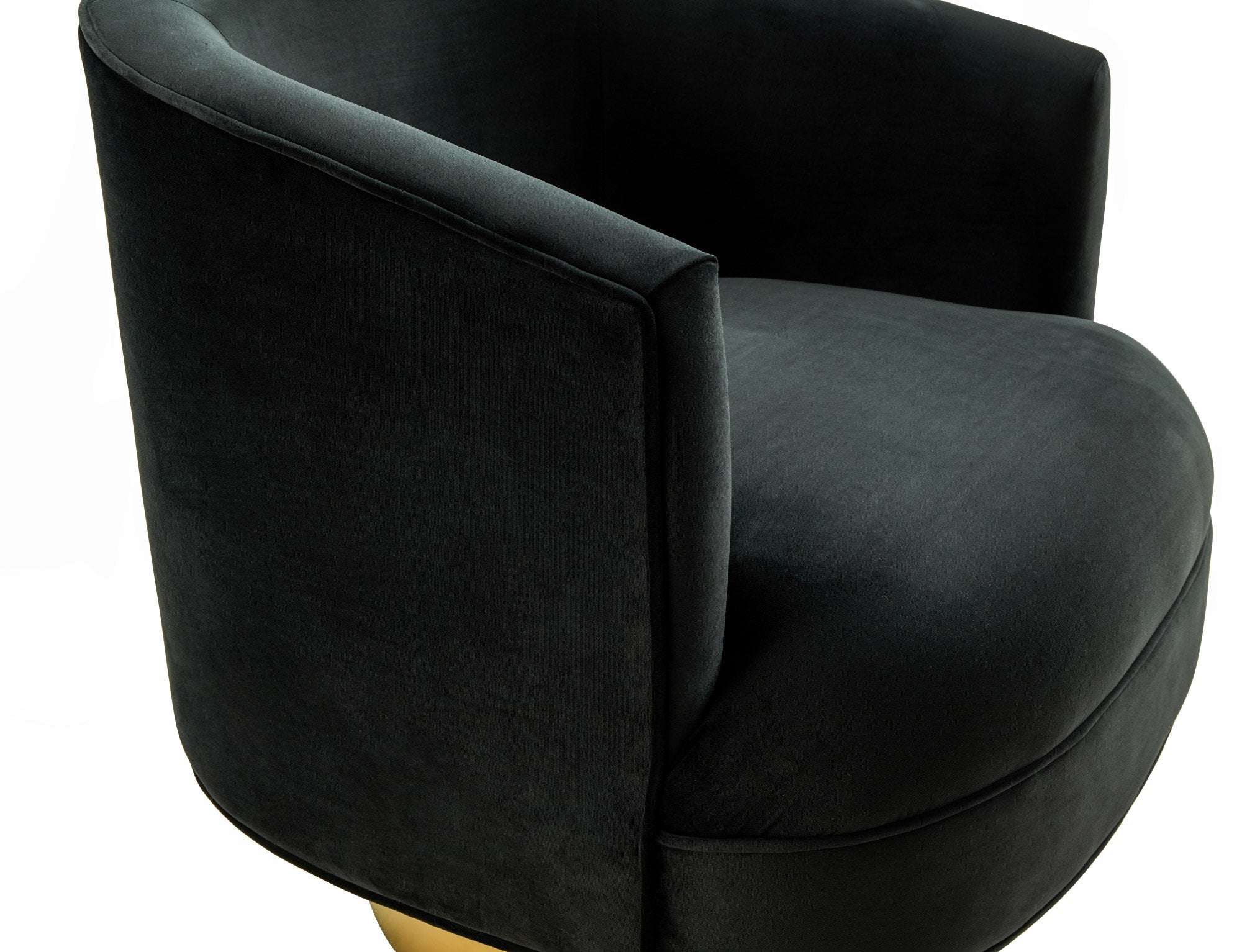 Divani Casa Basalt - Modern Black Fabric Accent Chair