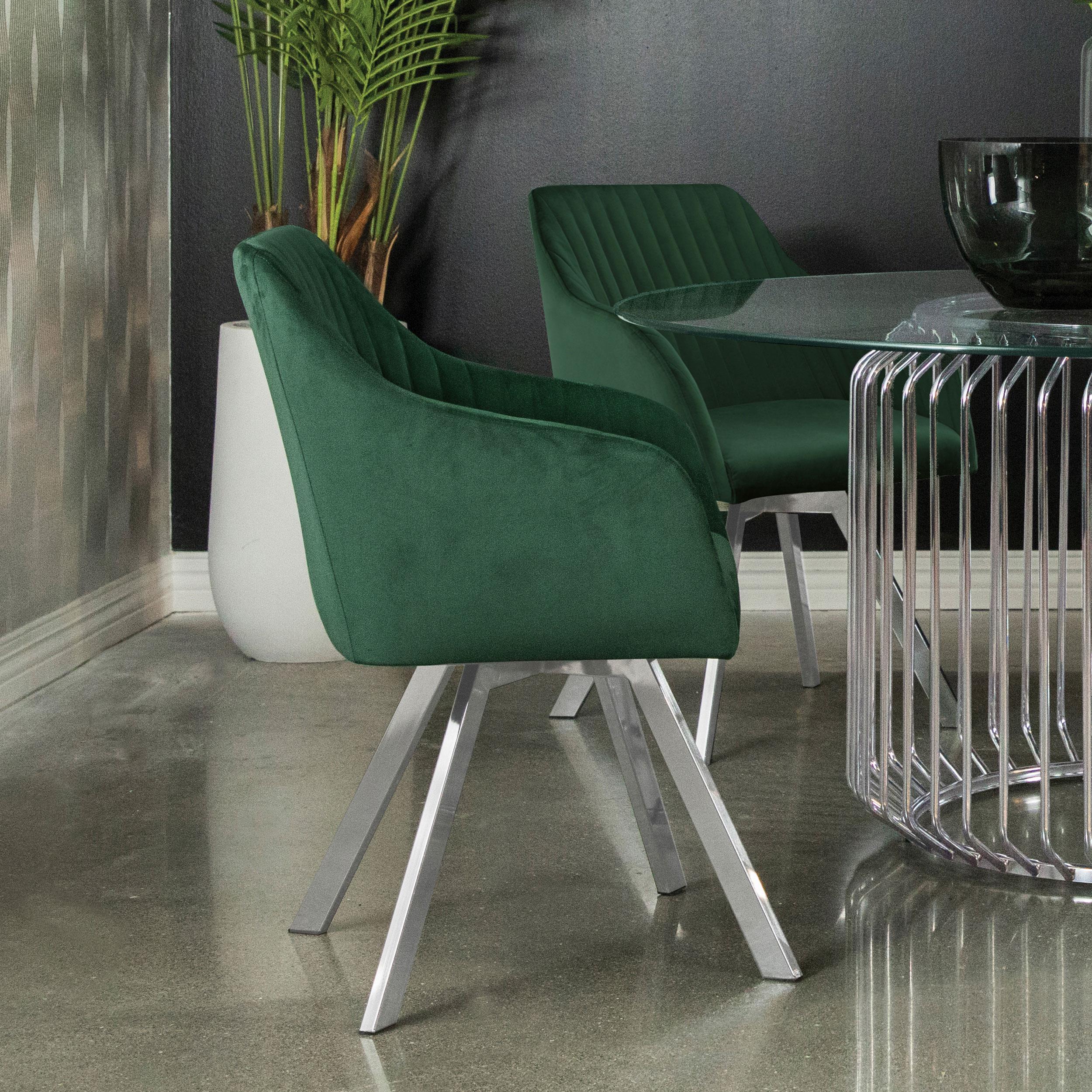 Diamond Modern Furniture COA Veena Dining Chair 193372GRN IMAGE 7