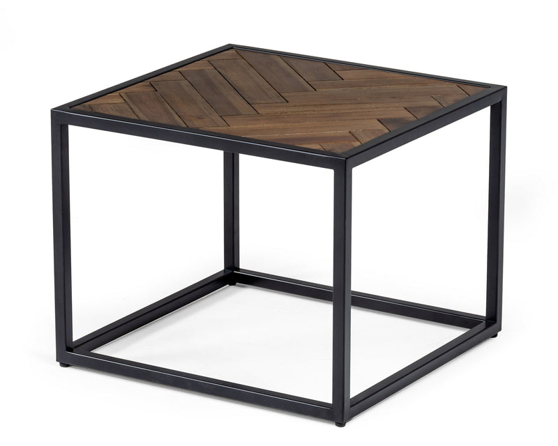 Modrest Pasada - Industrial Brown Acacia End Table