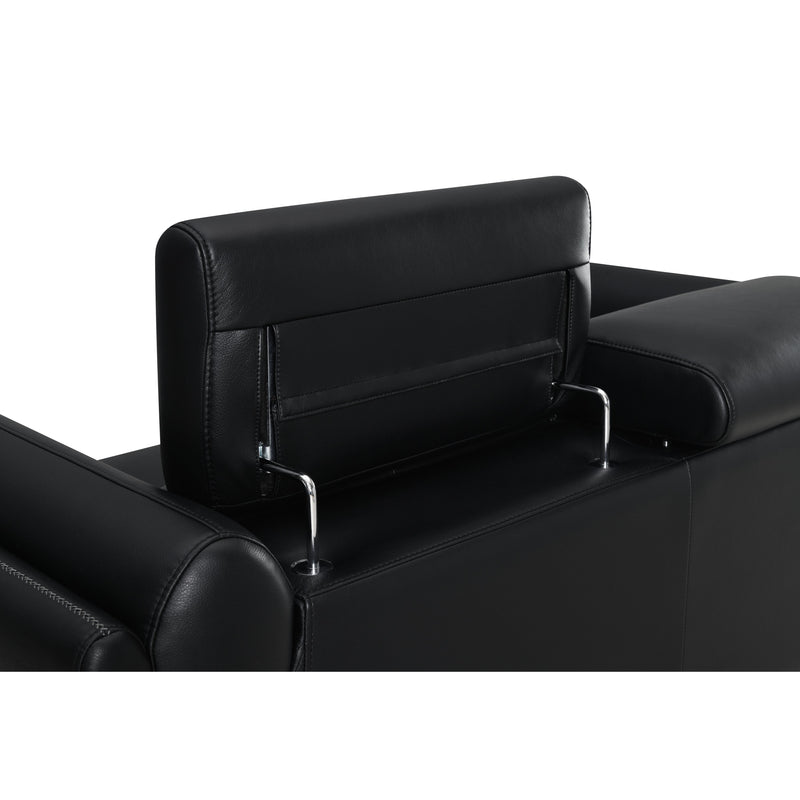 Coaster Furniture Shania Stationary Leatherette Sofa 509921 IMAGE 5