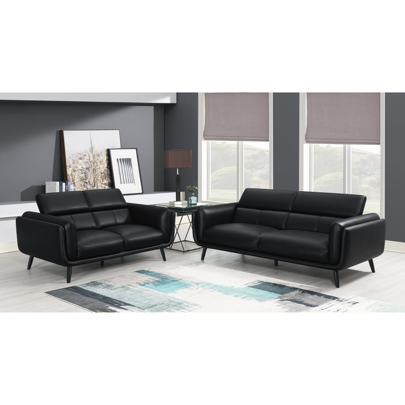 Coaster Furniture Shania Stationary Leatherette Sofa 509921 IMAGE 6