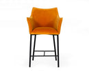 Modrest Exodus - Modern Orange Velvet Counter Stool