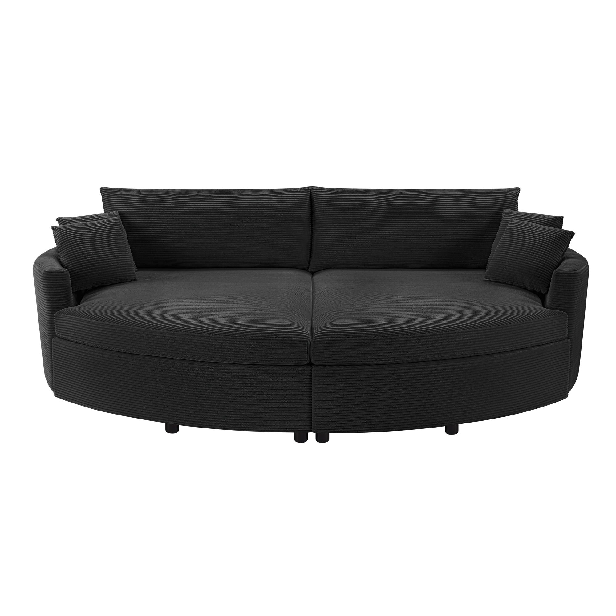 Oversized Double Chaise Lounge Sofa With USB Ports