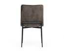 Modrest Maggie - Modern Black and Brown Dining Chair (Set of 2)
