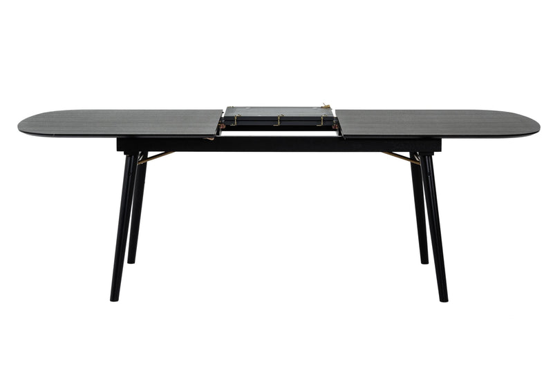 Modrest Addax - Modern Black Extendable Dining Table