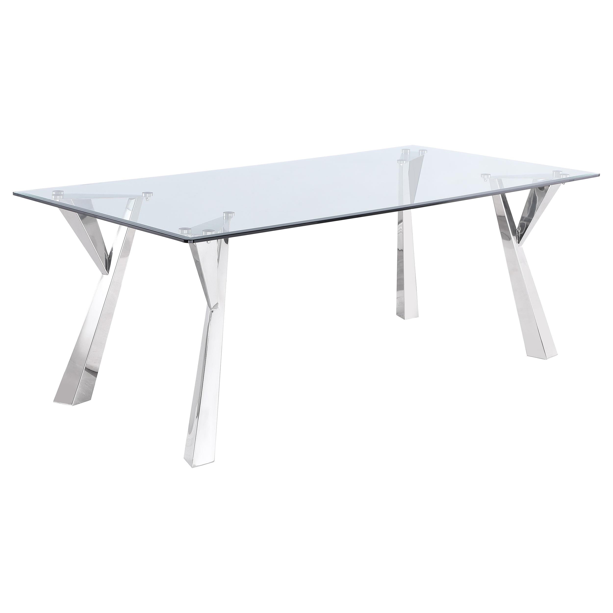Coaster Furniture Alaia Dining Table with Glass Top 190711 IMAGE 1