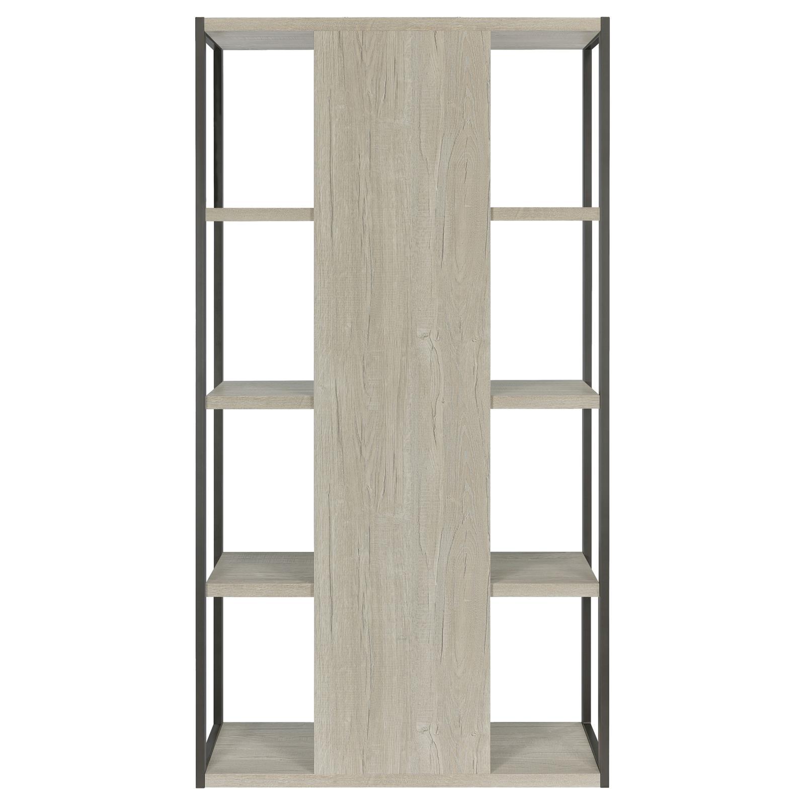 Coaster Furniture Loomis 805883 4-shelf Bookcase - Whitewashed Grey IMAGE 7