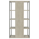 Coaster Furniture Loomis 805884 4-shelf Bookcase - Whitewashed Grey IMAGE 7