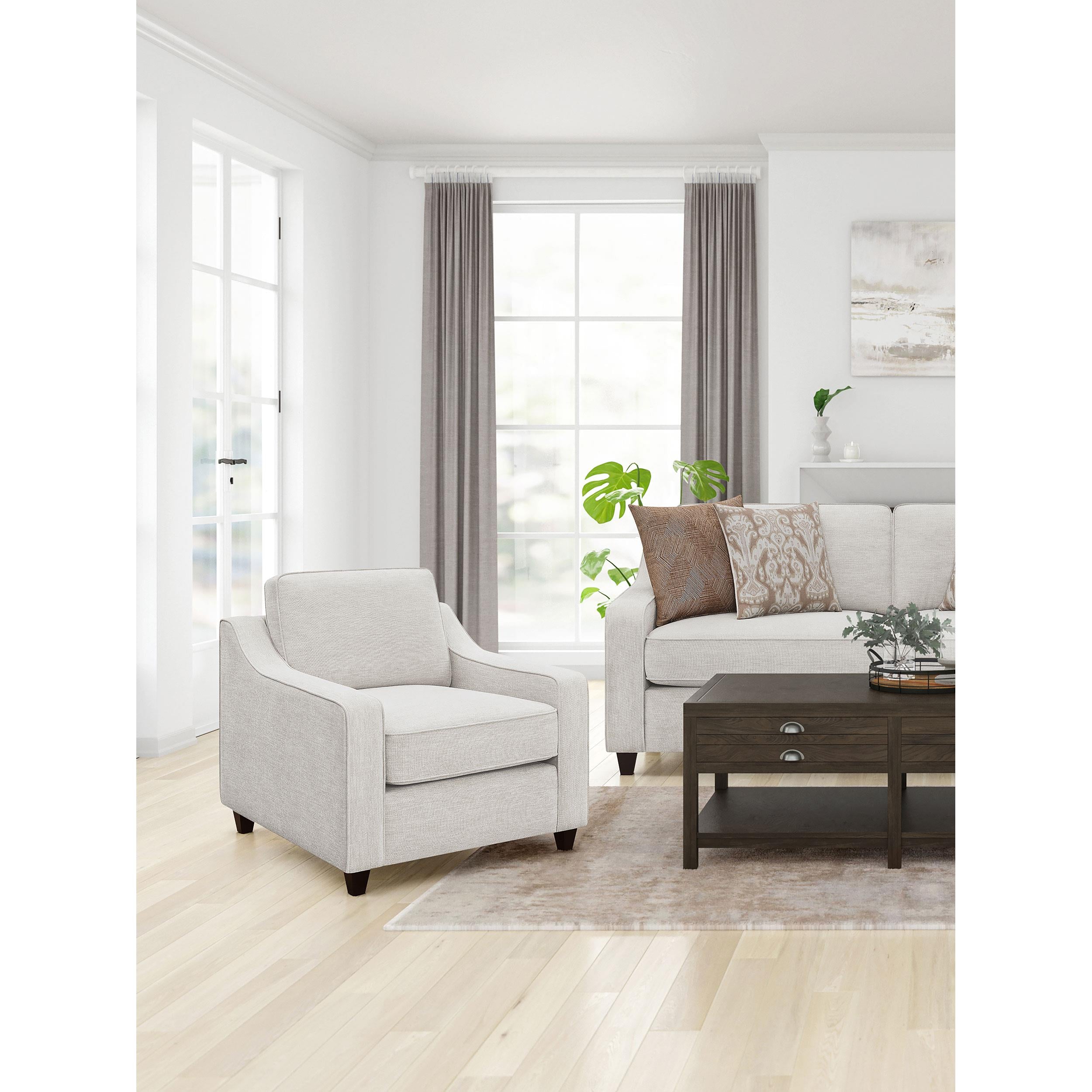 Diamond Modern Furniture COA Christine Stationary Fabric Chair 552063 IMAGE 8