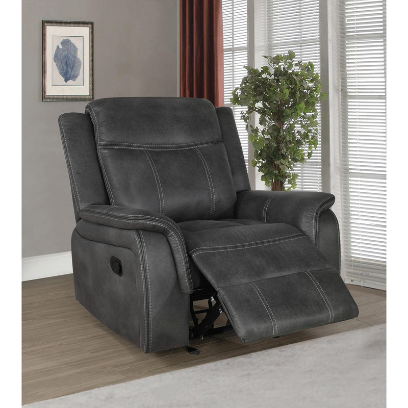 Coaster Furniture Lawrence Glider Leatherette Recliner 603506 IMAGE 5