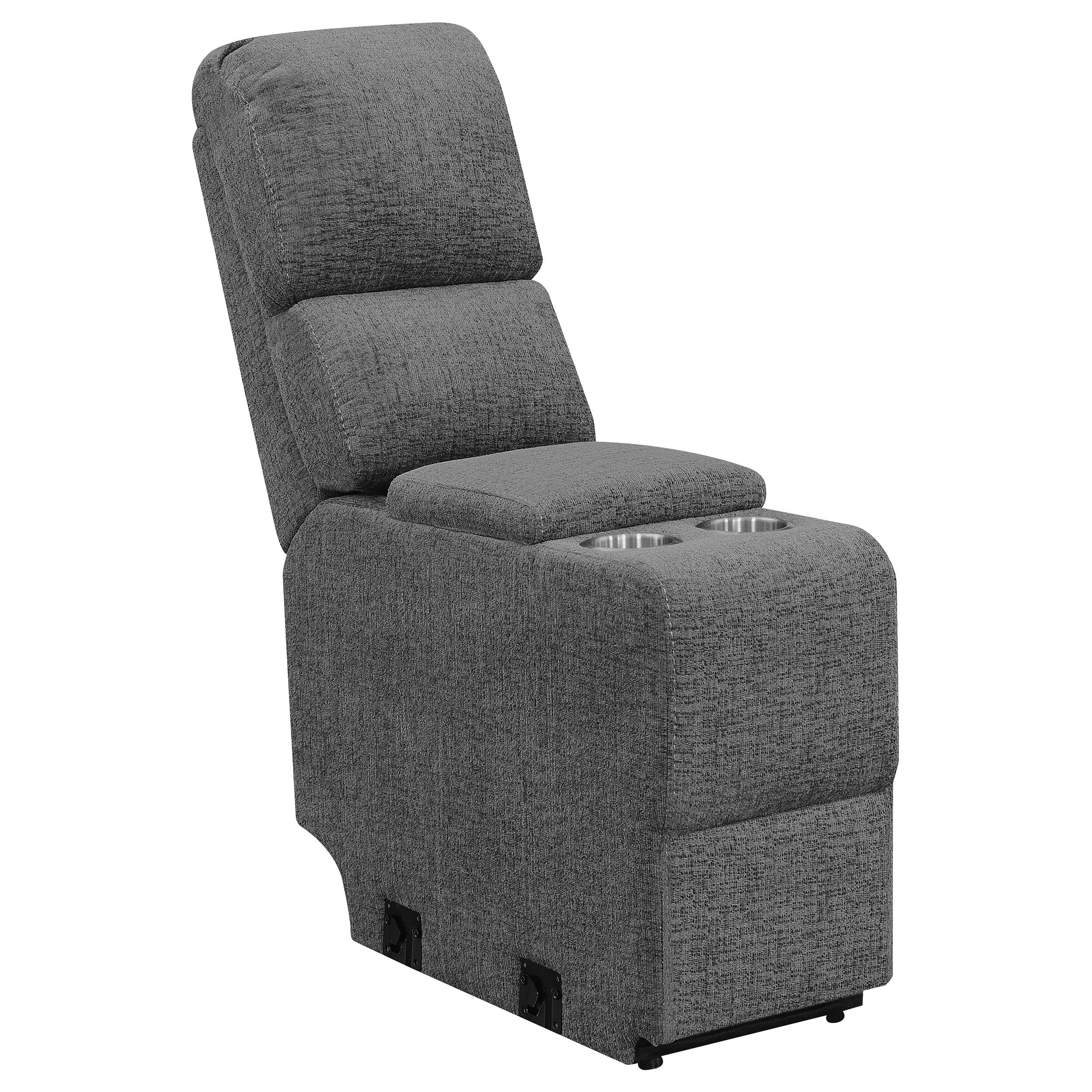 Diamond Modern Furniture COA Bahrain Reclining Fabric Loveseat with Console 609542 IMAGE 6