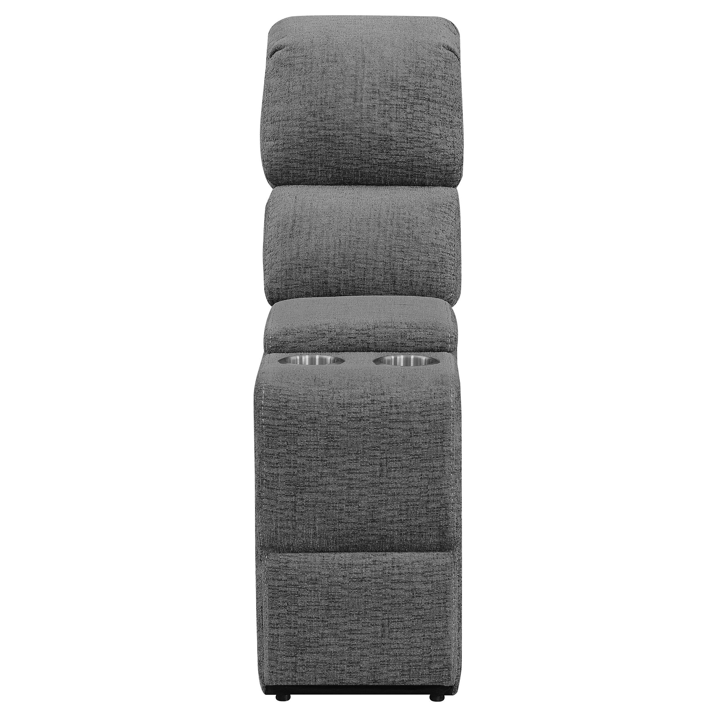 Diamond Modern Furniture COA Bahrain Reclining Fabric Loveseat with Console 609542 IMAGE 7