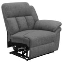 Diamond Modern Furniture COA Bahrain Reclining Fabric Loveseat with Console 609542 IMAGE 8