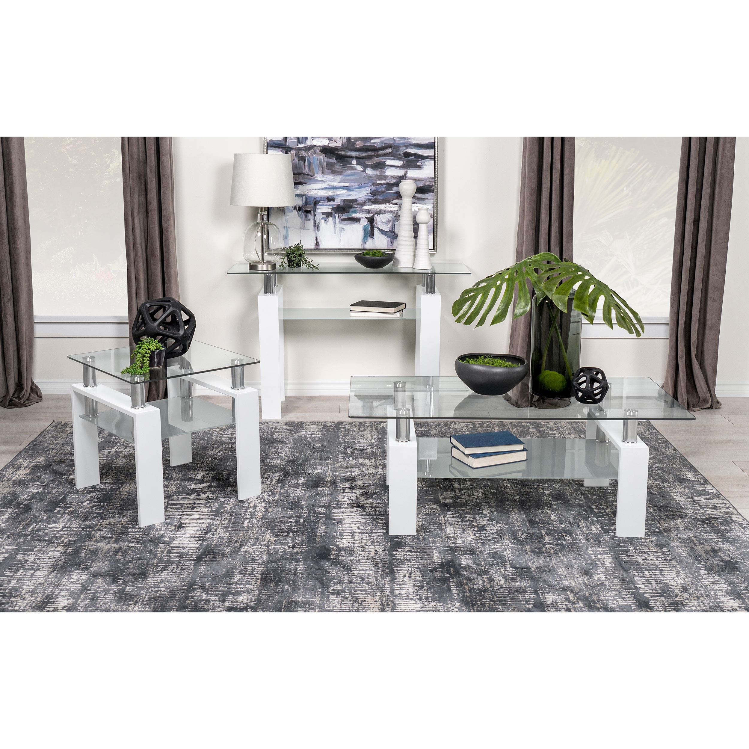 Diamond Modern Furniture COA Dyer Sofa Table 703439 IMAGE 5