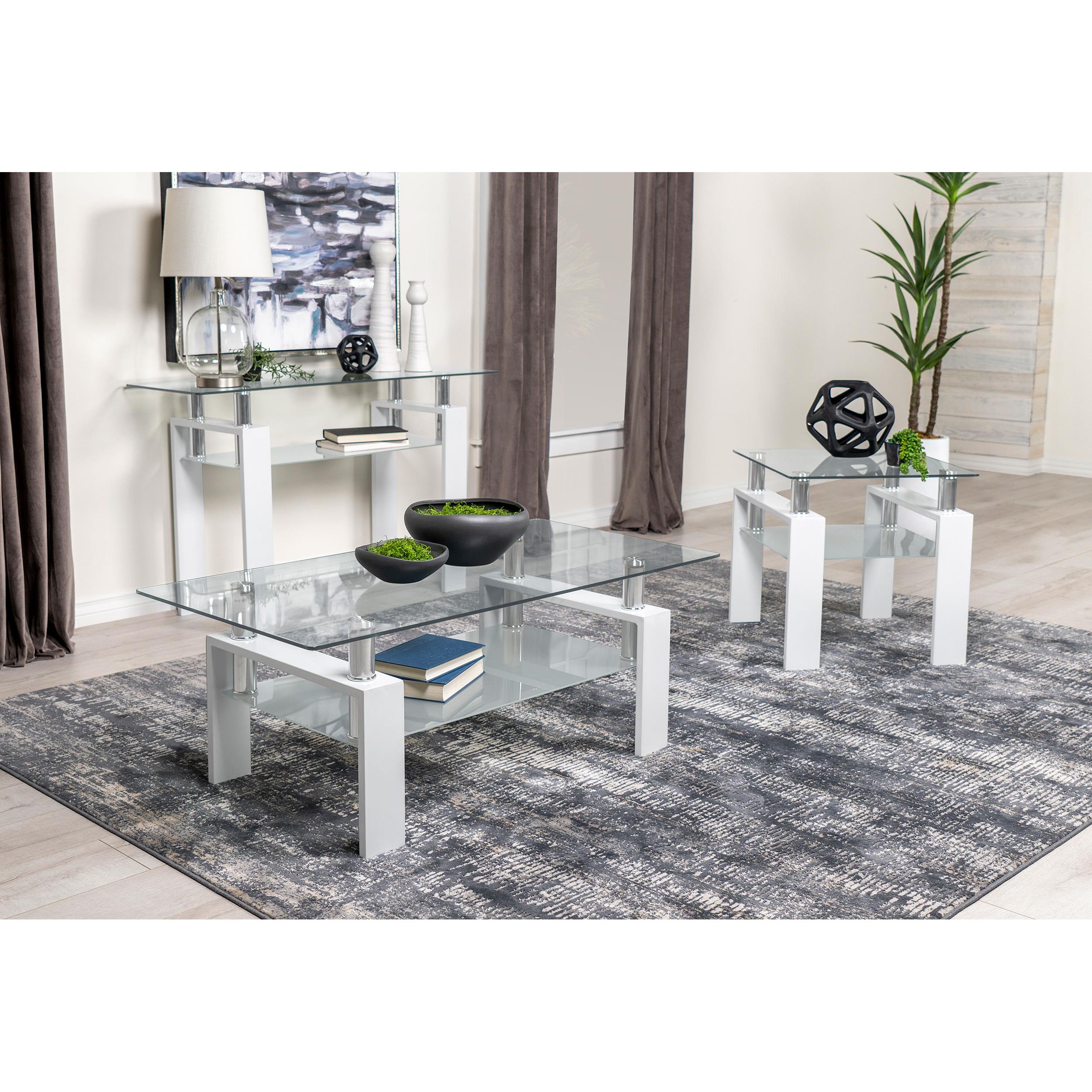 Diamond Modern Furniture COA Dyer Sofa Table 703439 IMAGE 6