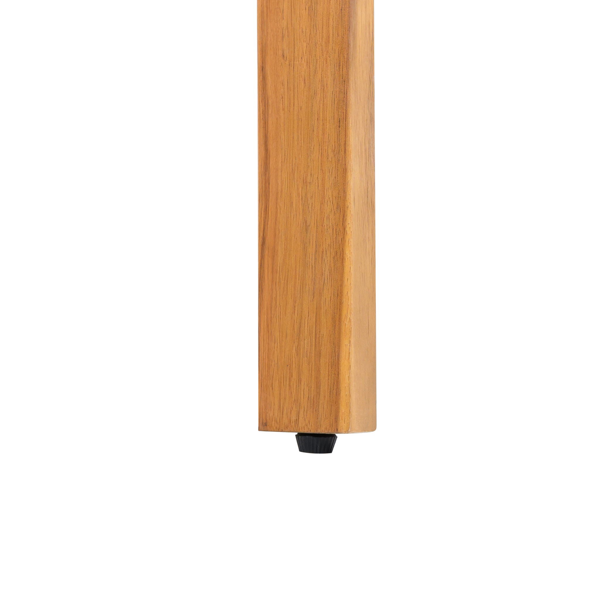 Outdoor Dining Chairs & Rope Handles (Set of 2) - Beige / Teak