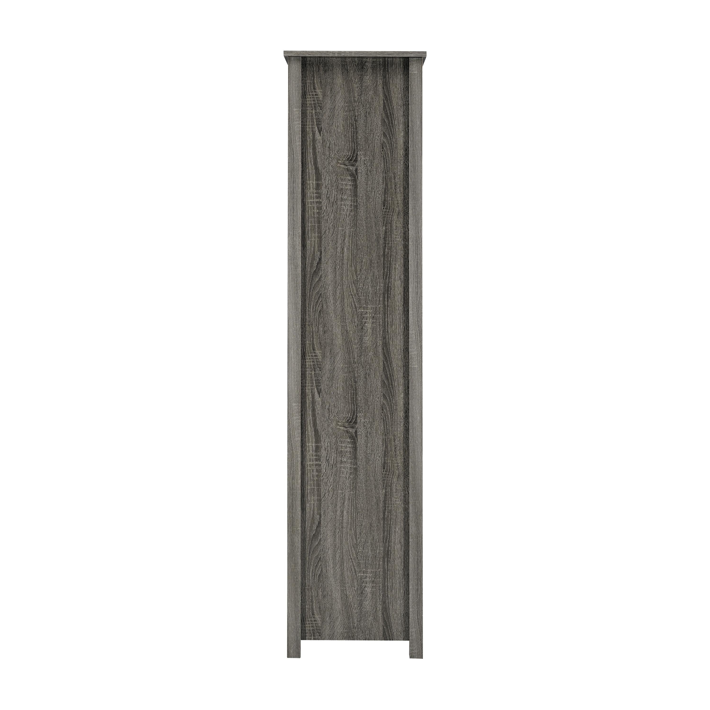 Coaster Furniture Dylan 801577 Rectangular 8-Shelf Bookcase - Weathered Grey IMAGE 5