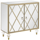 Coaster Furniture Astilbe 951851 2-Door Accent Cabinet - Mirror/Champagne IMAGE 1