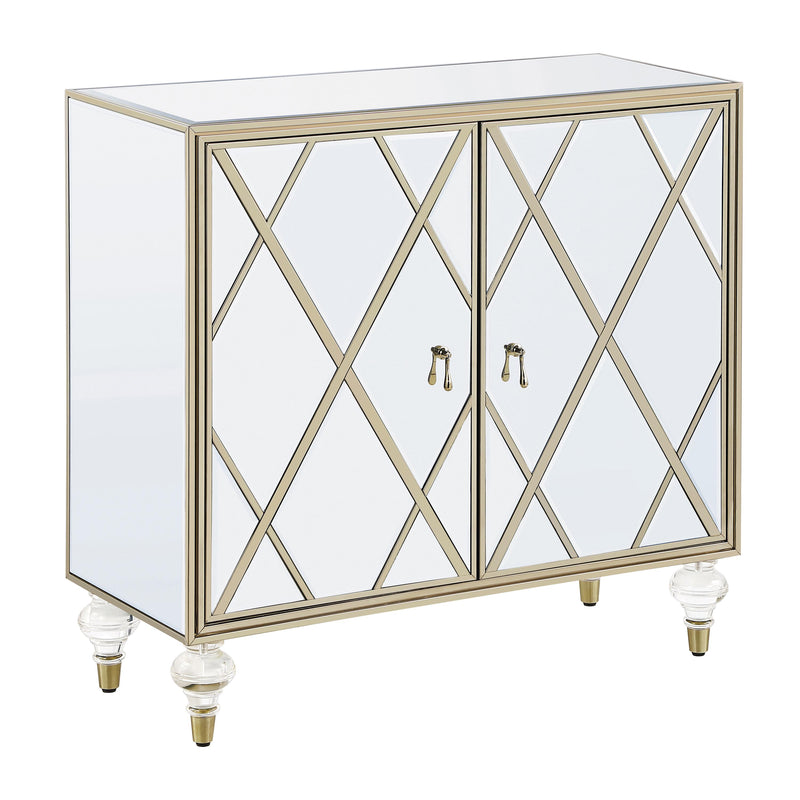 Coaster Furniture Astilbe 951851 2-Door Accent Cabinet - Mirror/Champagne IMAGE 1