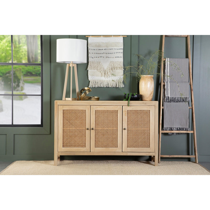 Coaster Furniture Zamora 953556 Rectangular 3-Door Accent Cabinet Natural IMAGE 2