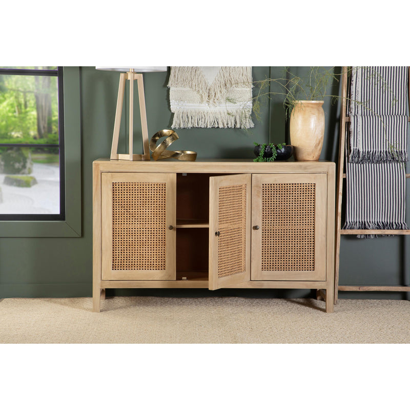 Coaster Furniture Zamora 953556 Rectangular 3-Door Accent Cabinet Natural IMAGE 3