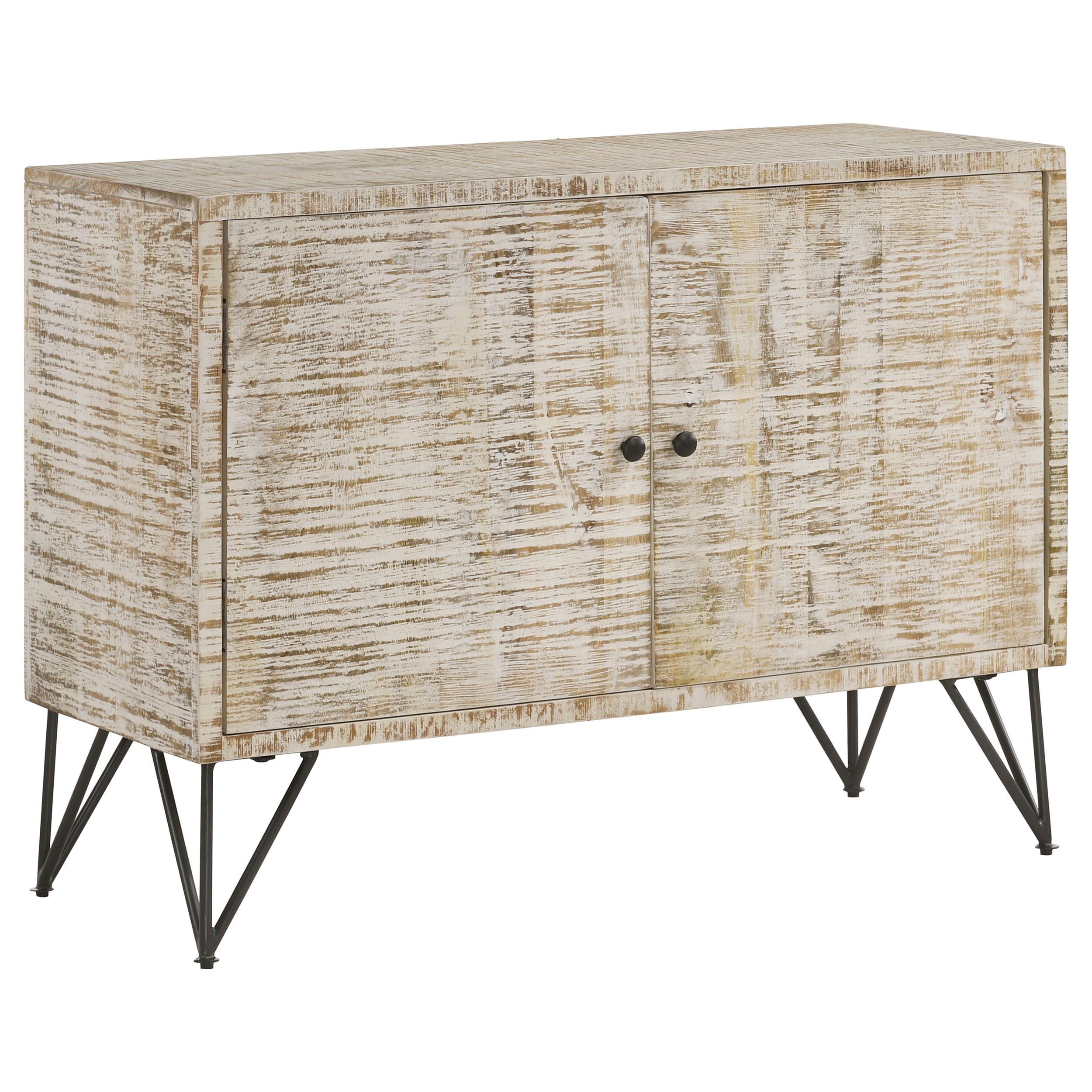 Coaster Furniture Eileen 959652 Rectangular 2-Door Accent Cabinet - White Washed IMAGE 1