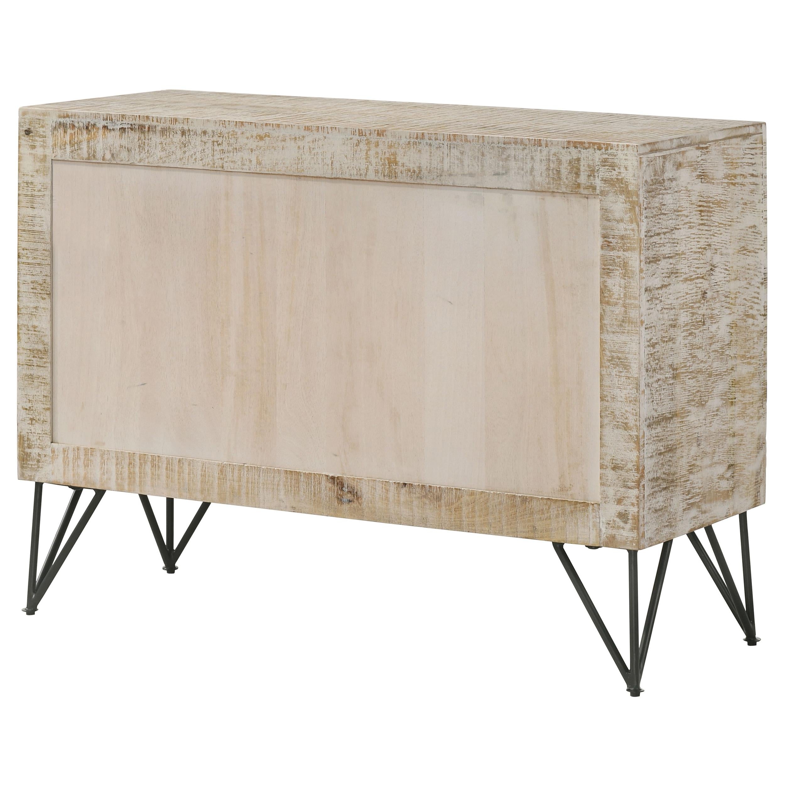 Coaster Furniture Eileen 959652 Rectangular 2-Door Accent Cabinet - White Washed IMAGE 8
