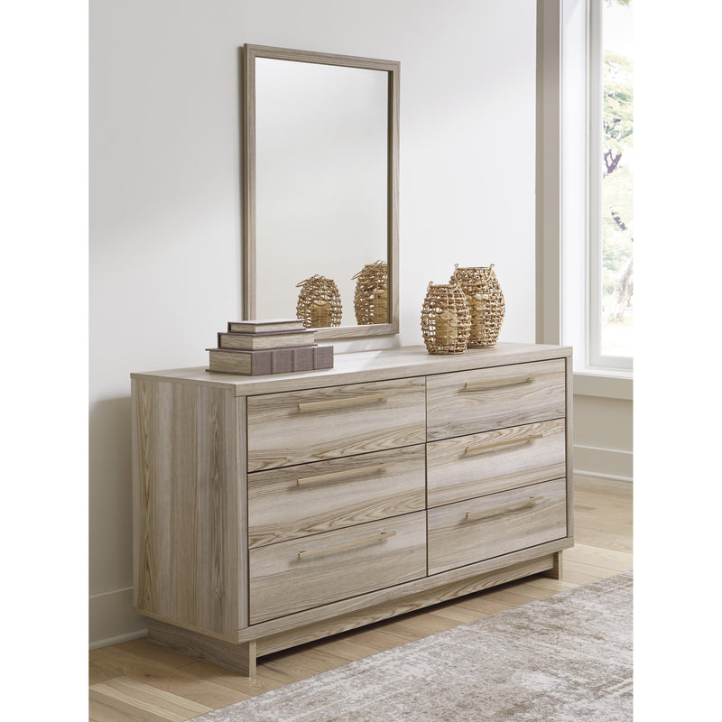 Signature Design by Ashley Hasbrick 6-Drawer Dresser with Mirror B2075-231/B2075-36 IMAGE 5