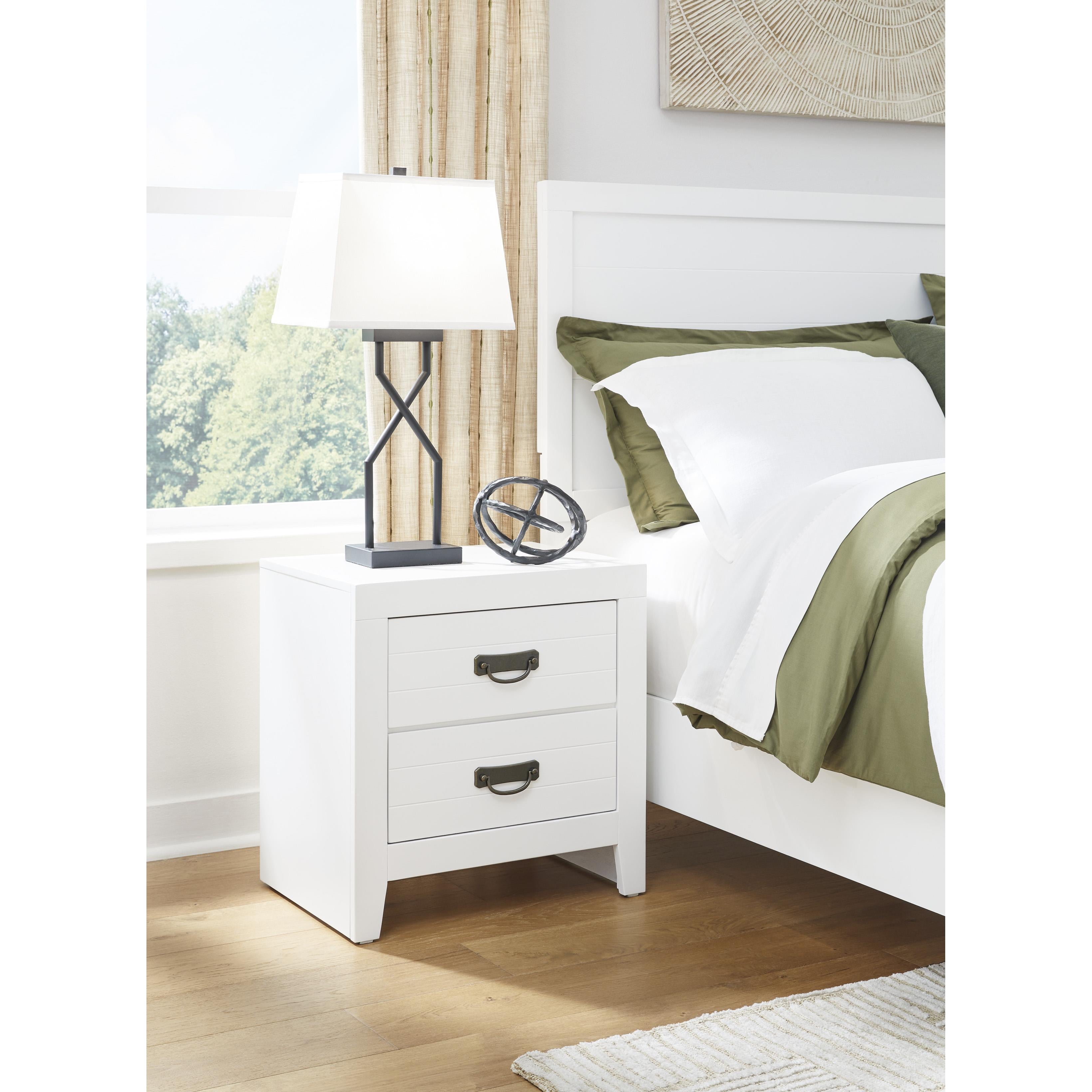 Diamond Modern Furniture Exclusive Design Binterglen 2-Drawer Nightstand B427-92 IMAGE 7