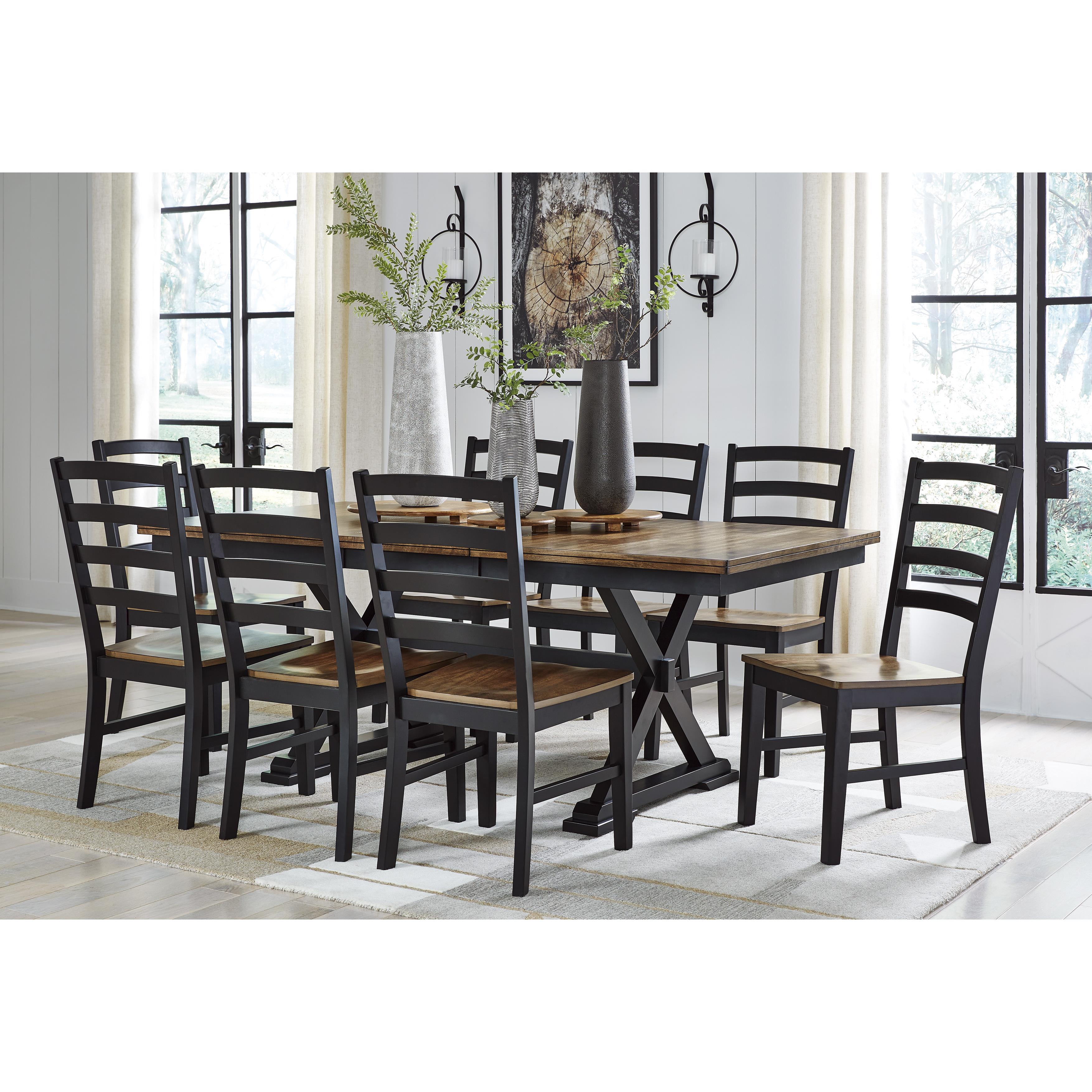 Diamond Modern Furniture Exclusive Design Wildenauer Dining Table with Trestle Base D634-35 IMAGE 14