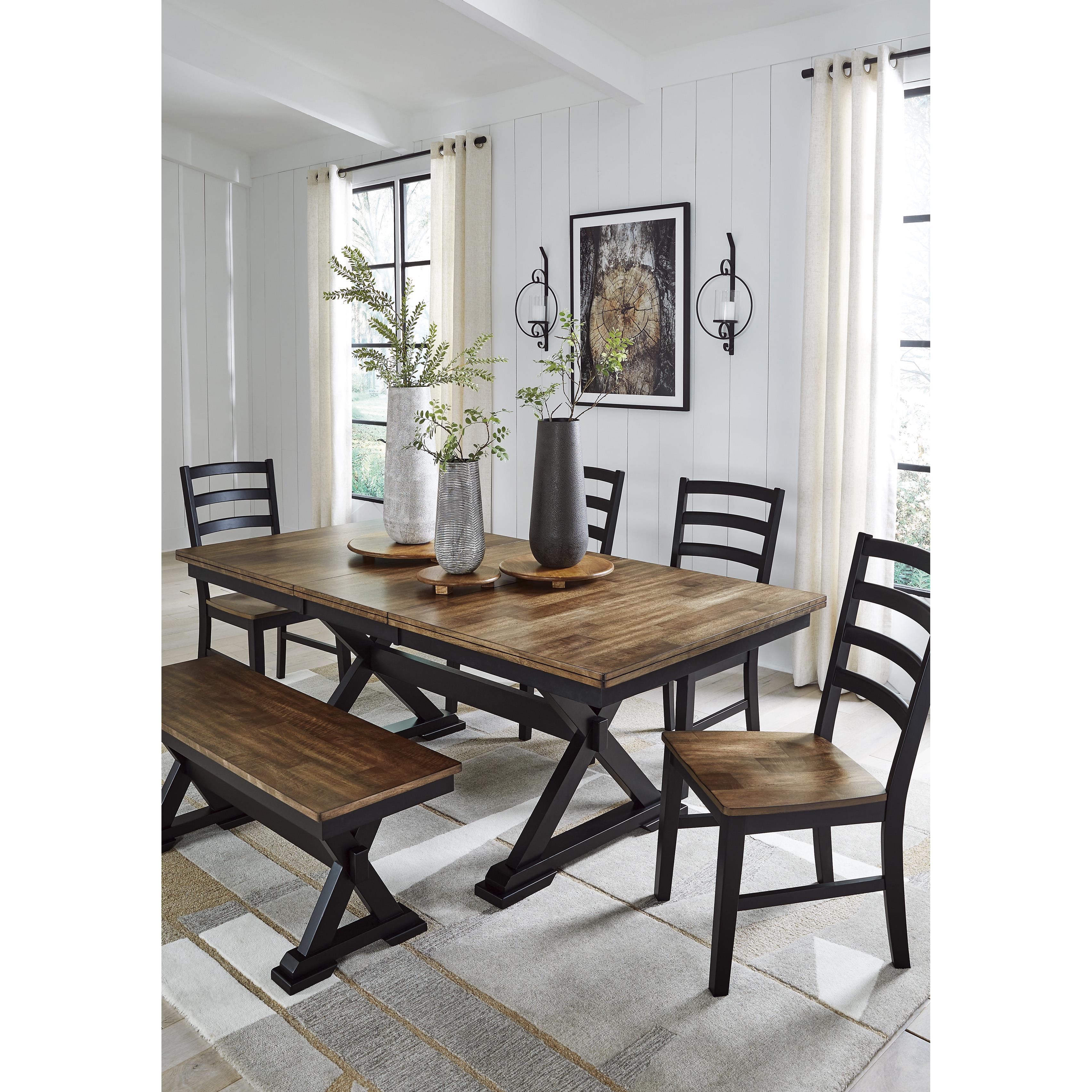 Diamond Modern Furniture Exclusive Design Wildenauer Dining Table with Trestle Base D634-35 IMAGE 16