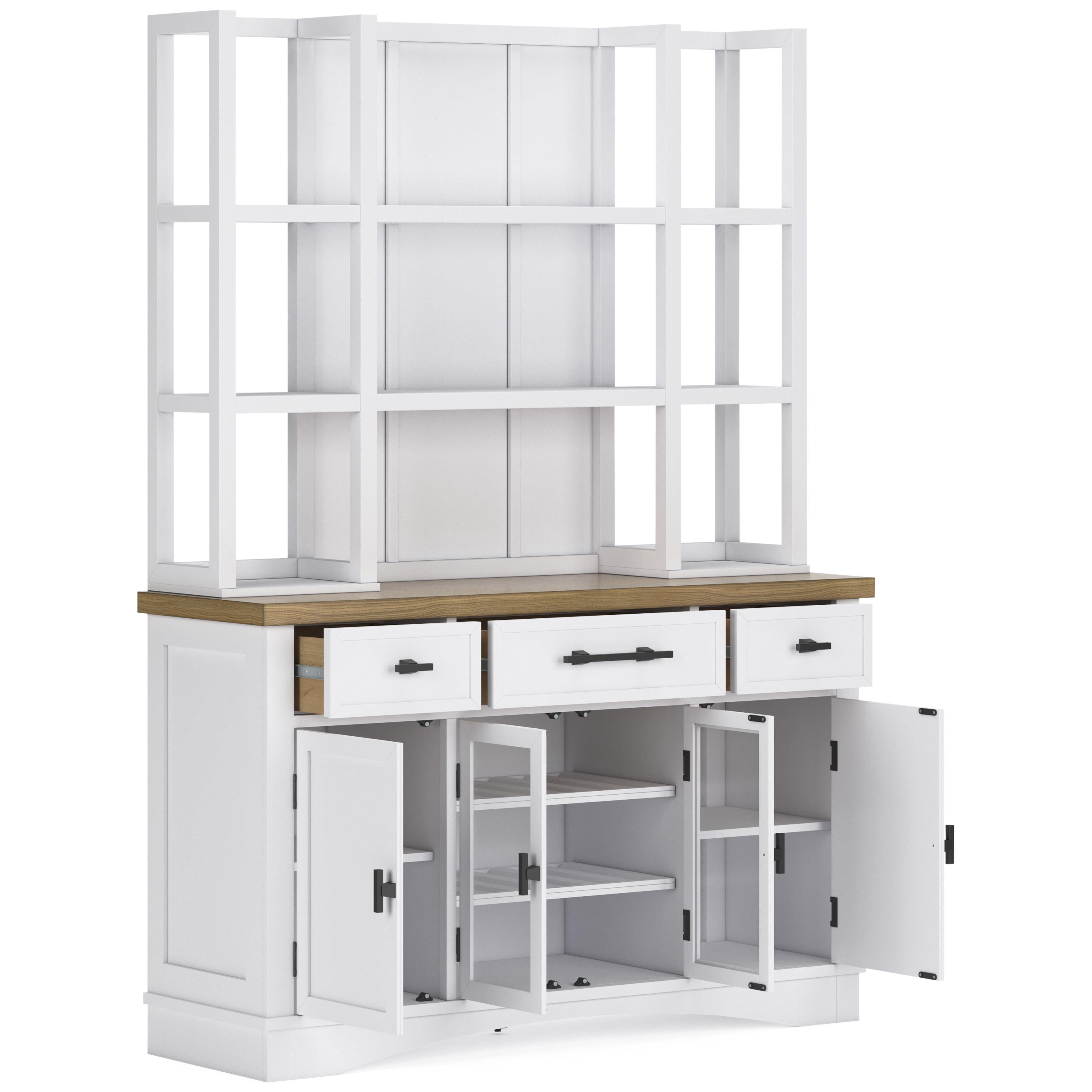 Signature Design by Ashley Ashbryn Server & Hutch D844-60/D844-61 IMAGE 2