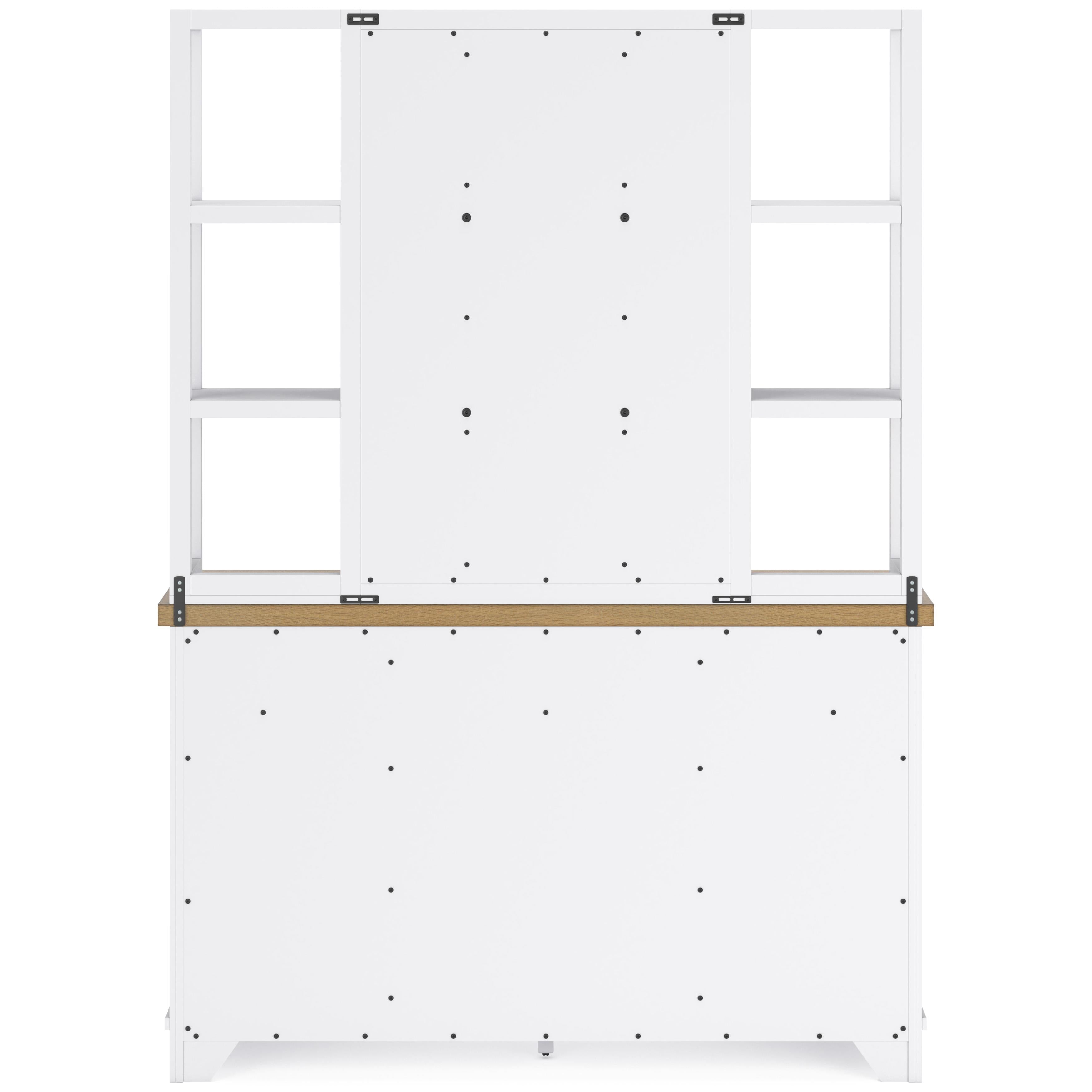 Diamond Modern Furniture Exclusive Design Ashbryn Server & Hutch D844-60/D844-61 IMAGE 5