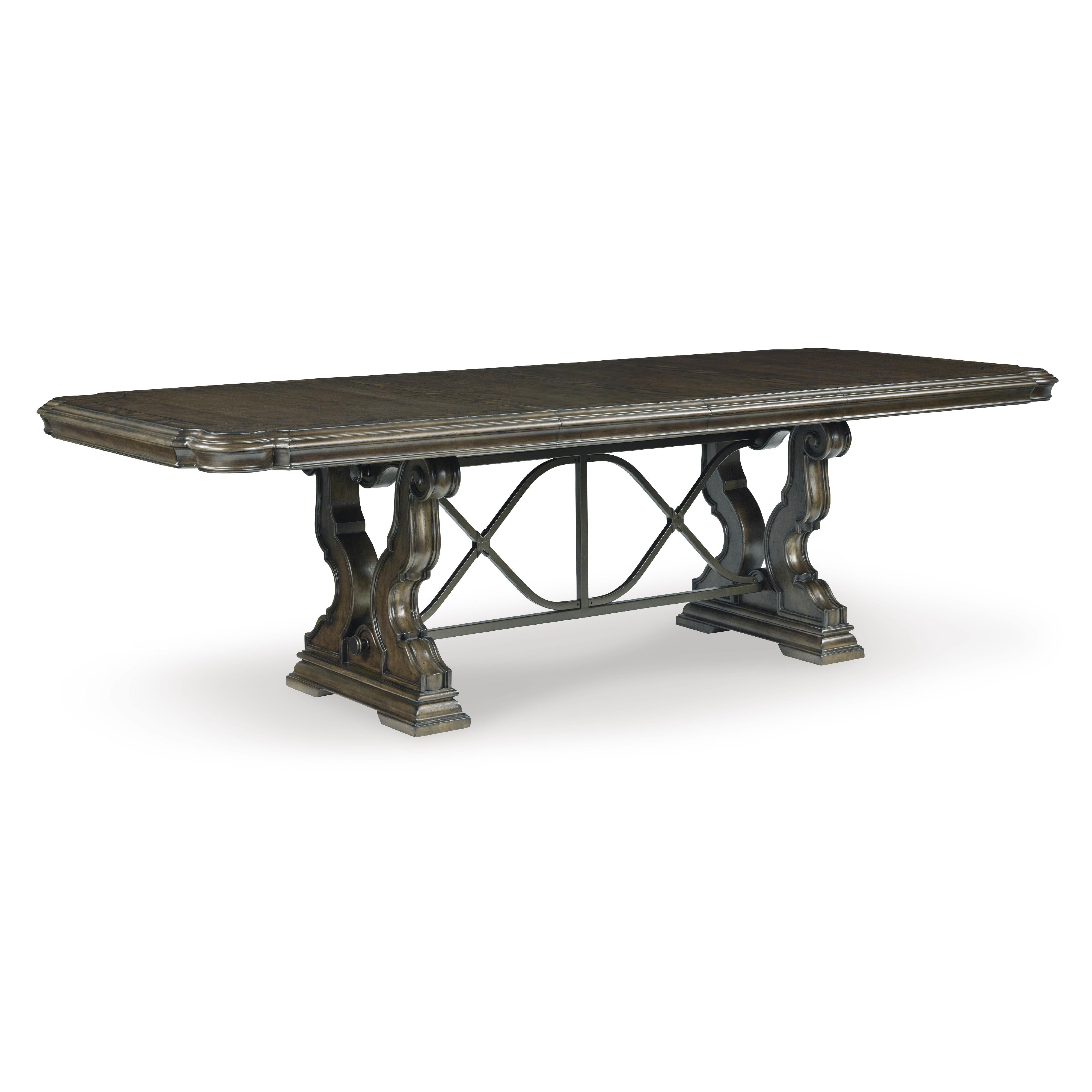Signature Design by Ashley Maylee Dining Table with Pedestal Base D947-55B/D947-55T IMAGE 1
