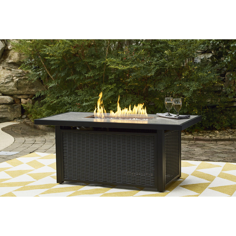 Signature Design by Ashley Beachcroft P792-773 Rectangular Fire Pit Table IMAGE 6