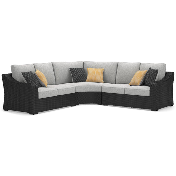 Signature Design by Ashley Beachcroft P792P1 3 pc Outdoor Sectional IMAGE 1